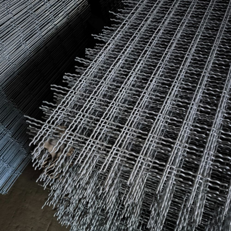 Канільована сітка складно рифлена Оцинкована 16х16х2,2 мм