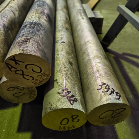 Коло / пруток бронзовий БРАЖ9-4 / БРАЖ / CuAl9Fe4 80 мм (тягн.)