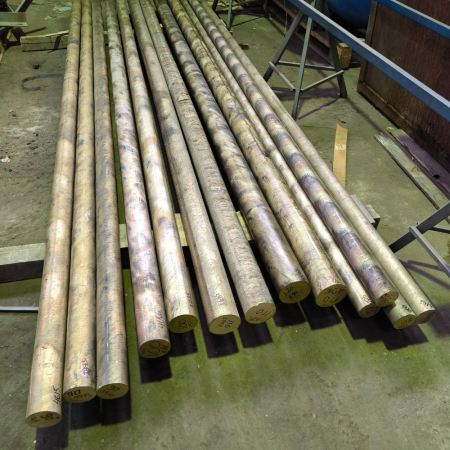 Коло / пруток бронзовий БРАЖ9-4 / БРАЖ / CuAl9Fe4 90 мм (тягн.)