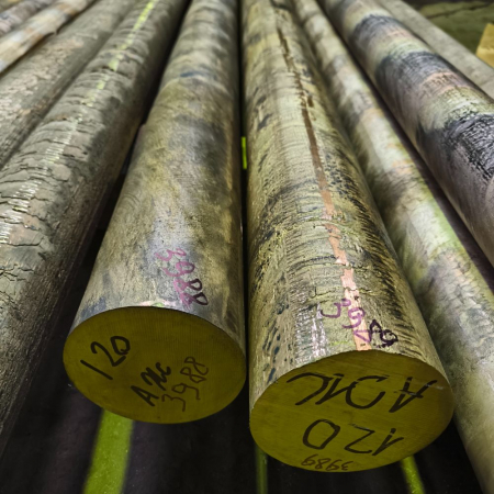 Коло / пруток бронзовий БРАЖ9-4 / БРАЖ / CuAl9Fe4 120 мм (тягн.)