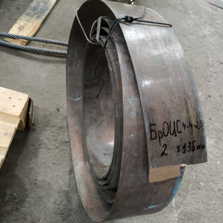 Стрічка бронзова БрОЦС / БрО4Ц4С2,5 2х136 мм