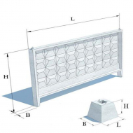 Паркан залізобетонний П6в